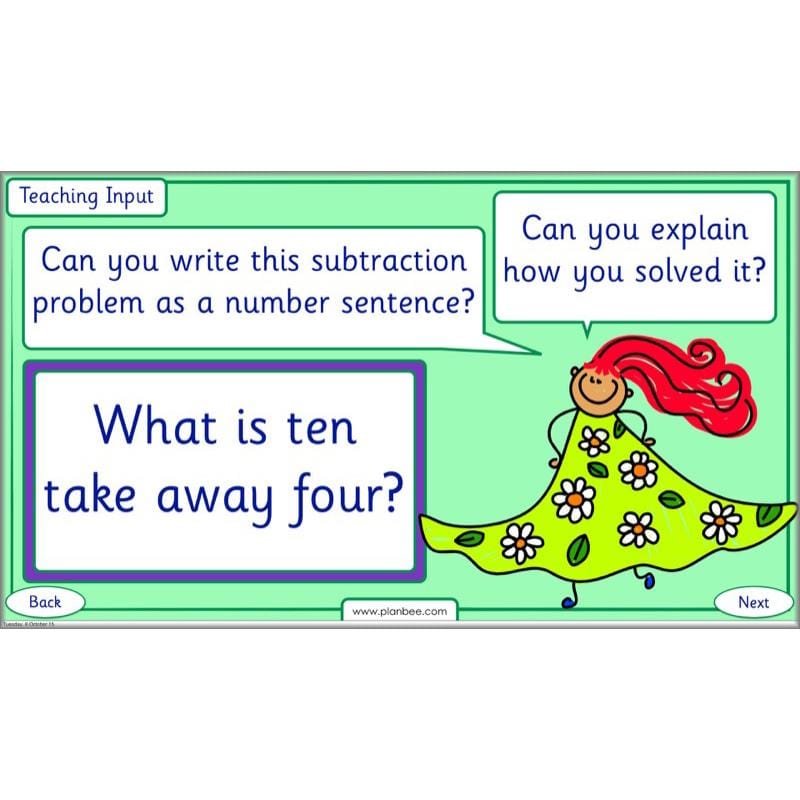 PlanBee Practical Subtraction Year 1 Maths Lesson by PlanBee