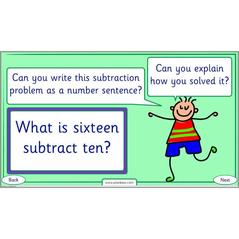 PlanBee Practical Subtraction Year 1 Maths Lesson by PlanBee