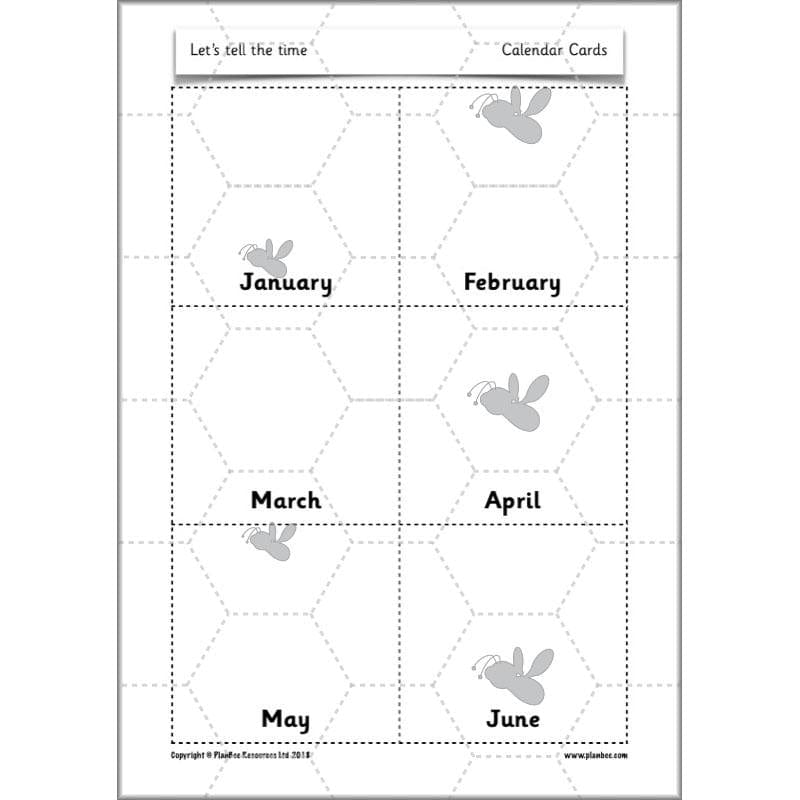 PlanBee Let's tell the time - KS1 Year 1 complete planning