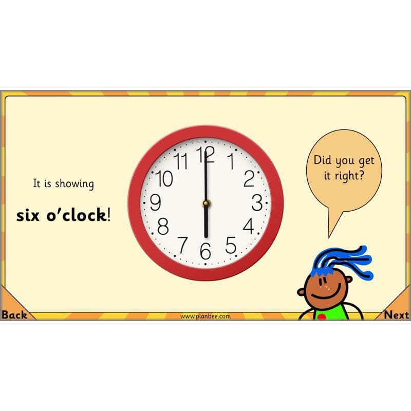 PlanBee Let's tell the time - KS1 Year 1 complete planning