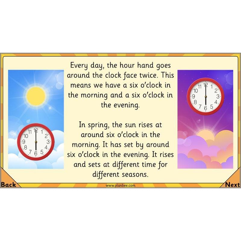 PlanBee Let's tell the time - KS1 Year 1 complete planning