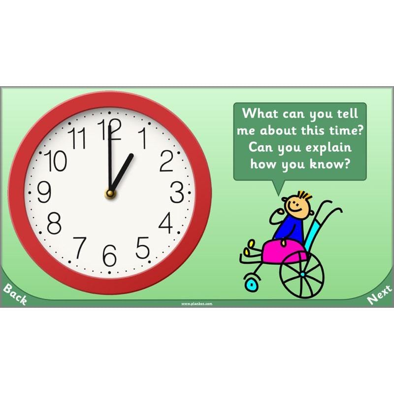 PlanBee Let’s tell the time to half past the hour | Year 1 Maths | Measurement