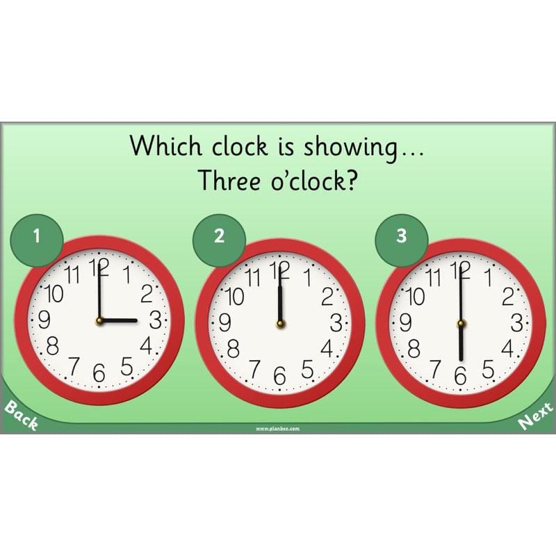 PlanBee Let’s tell the time to half past the hour | Year 1 Maths | Measurement