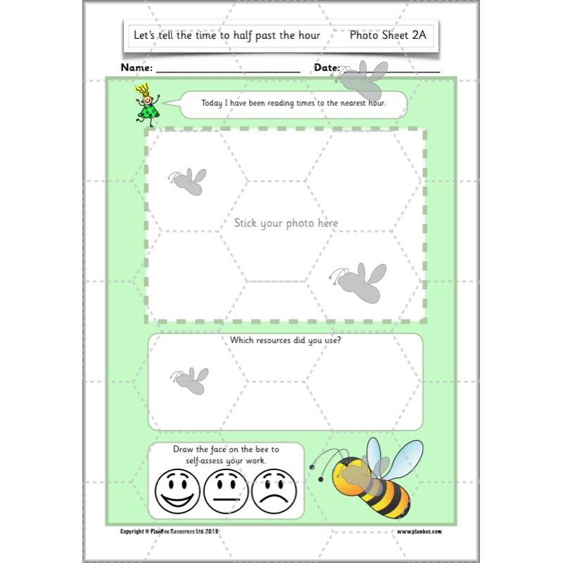PlanBee Let’s tell the time to half past the hour | Year 1 Maths | Measurement