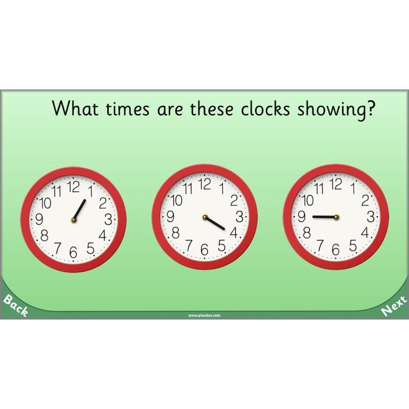 PlanBee Let’s tell the time to half past the hour | Year 1 Maths | Measurement