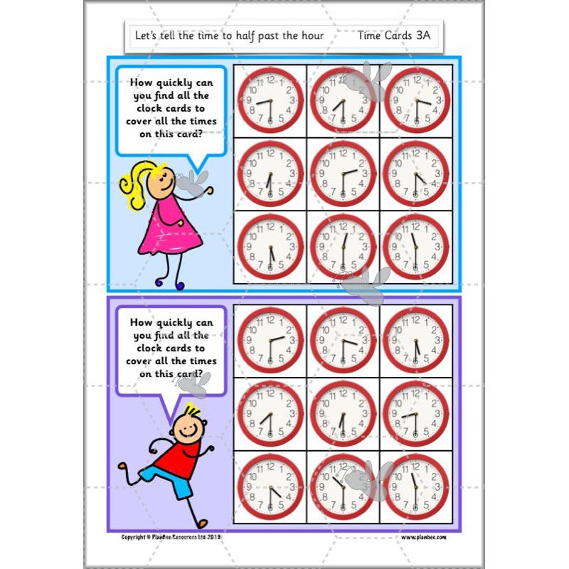 PlanBee Let’s tell the time to half past the hour | Year 1 Maths | Measurement