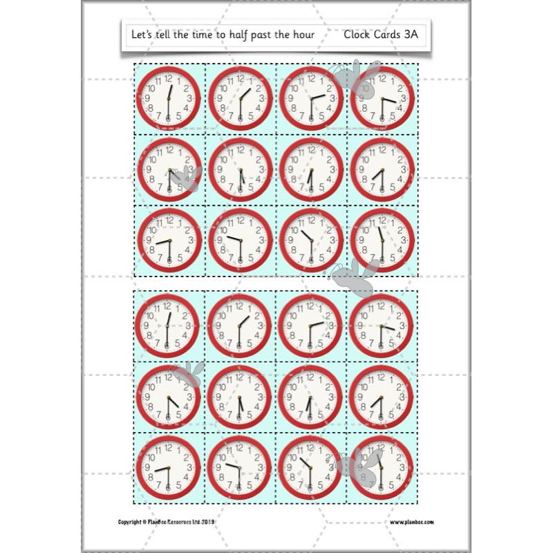 PlanBee Let’s tell the time to half past the hour | Year 1 Maths | Measurement