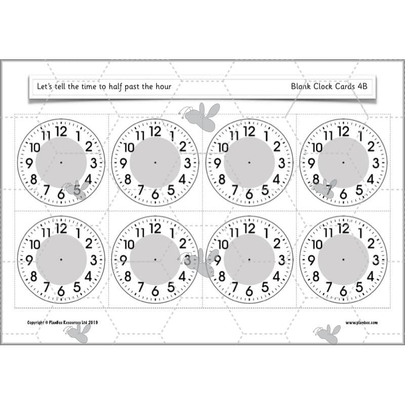 PlanBee Let’s tell the time to half past the hour | Year 1 Maths | Measurement