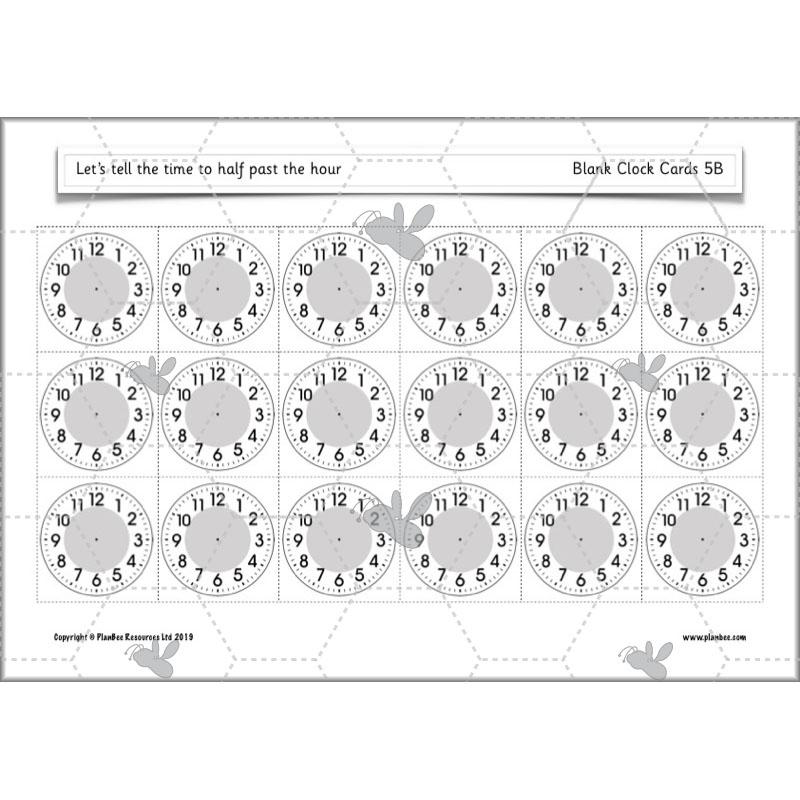 PlanBee Let’s tell the time to half past the hour | Year 1 Maths | Measurement