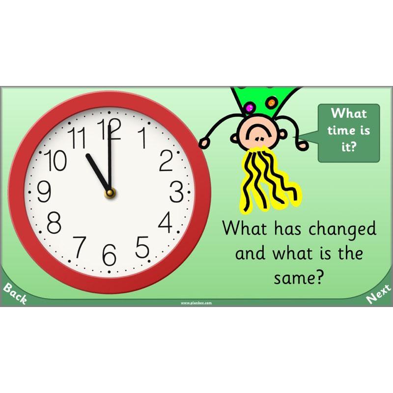 PlanBee Let’s tell the time to half past the hour | Year 1 Maths | Measurement