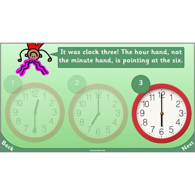 PlanBee Let’s tell the time to half past the hour | Year 1 Maths | Measurement