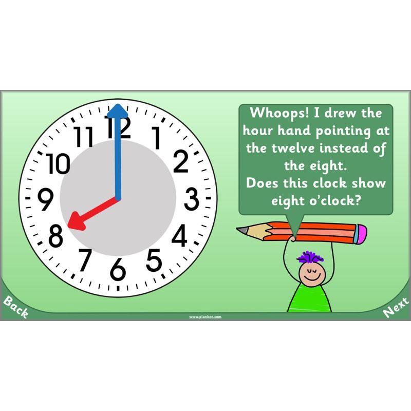 PlanBee Let’s tell the time to half past the hour | Year 1 Maths | Measurement