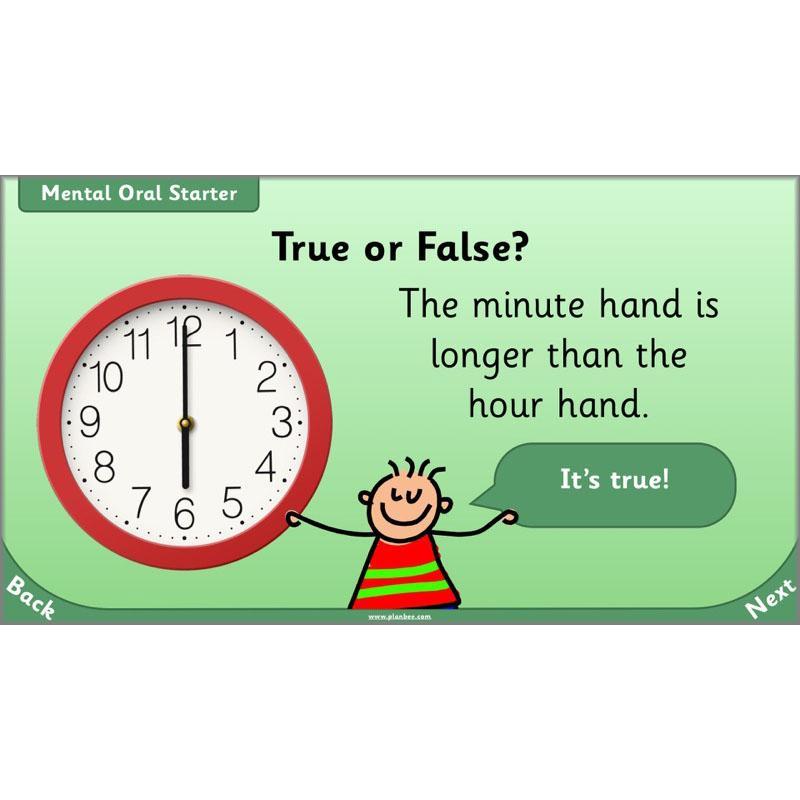 PlanBee Let’s tell the time to half past the hour | Year 1 Maths | Measurement