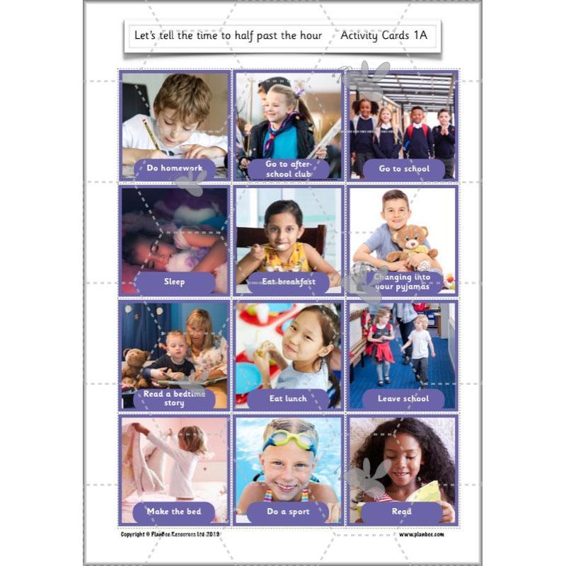 PlanBee Let’s tell the time to half past the hour | Year 1 Maths | Measurement