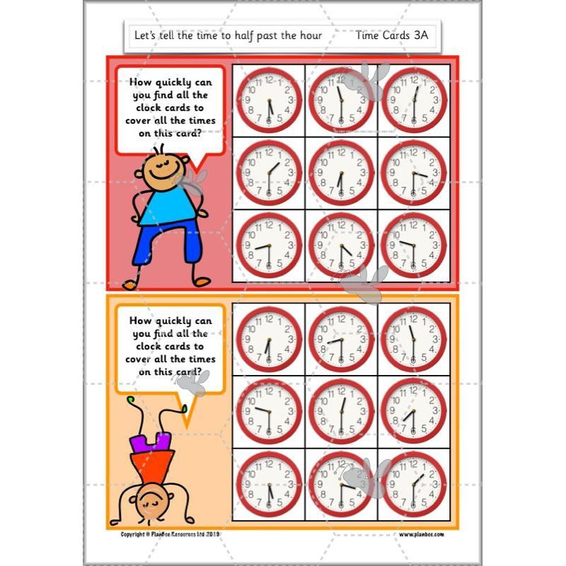 PlanBee Let’s tell the time to half past the hour | Year 1 Maths | Measurement