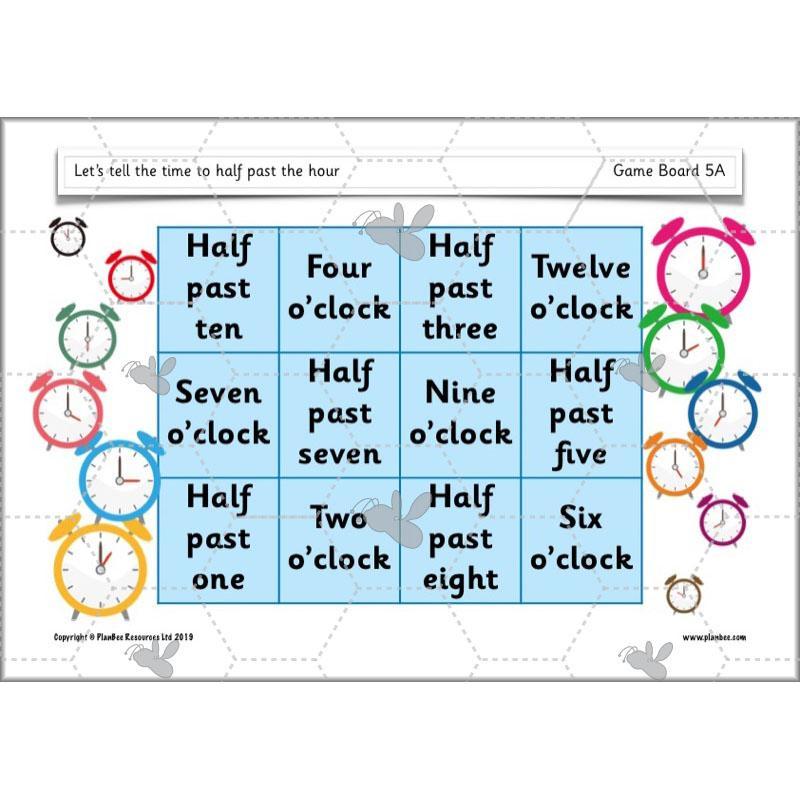 PlanBee Let’s tell the time to half past the hour | Year 1 Maths | Measurement