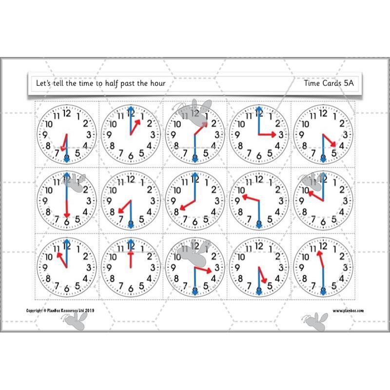 PlanBee Let’s tell the time to half past the hour | Year 1 Maths | Measurement