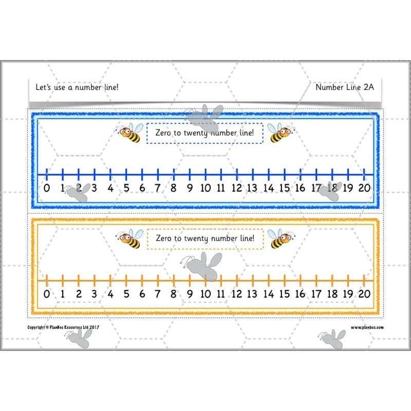 PlanBee Let’s use a number line - KS1 Year 1 complete lesson pack