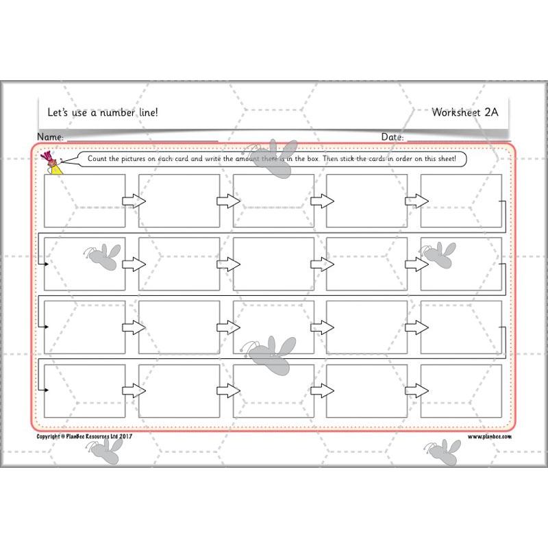PlanBee Let’s use a number line - KS1 Year 1 complete lesson pack
