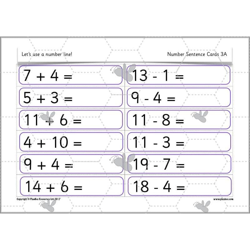 PlanBee Let’s use a number line - KS1 Year 1 complete lesson pack