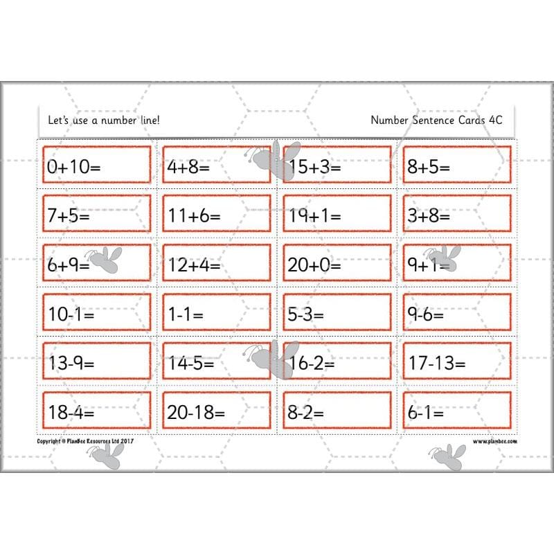 PlanBee Let’s use a number line - KS1 Year 1 complete lesson pack