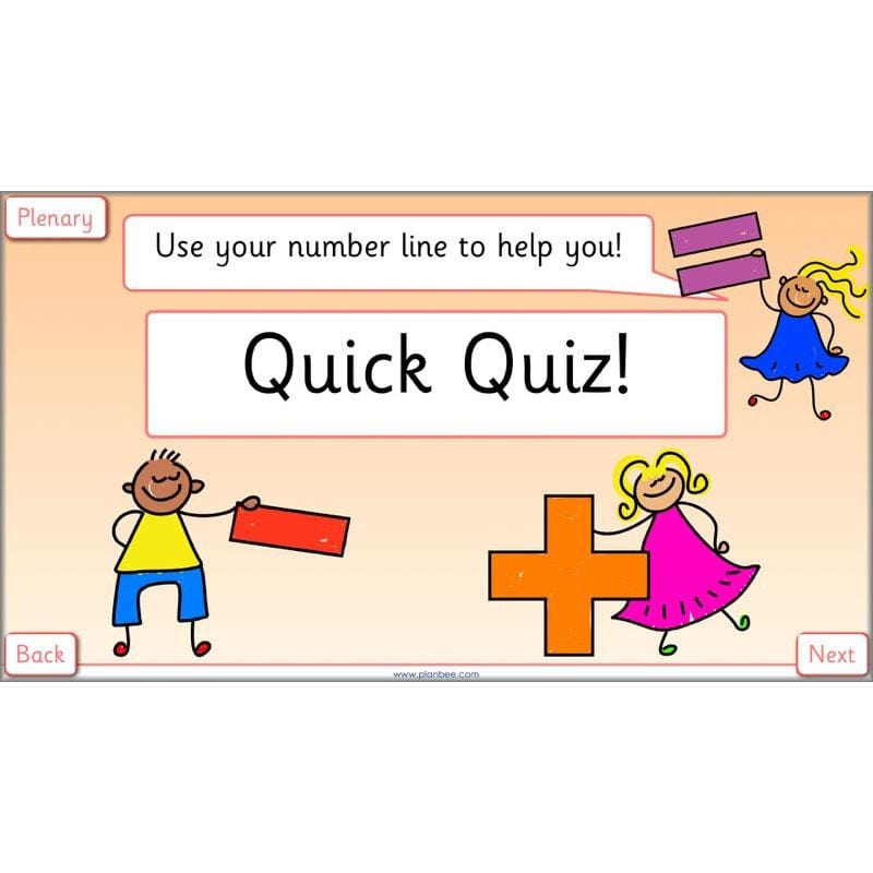 PlanBee Let’s use a number line - KS1 Year 1 complete lesson pack