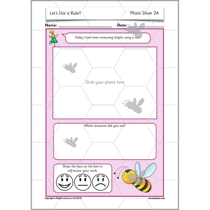 PlanBee Let's Use a Ruler! - KS1 Complete Maths Planning and Resources