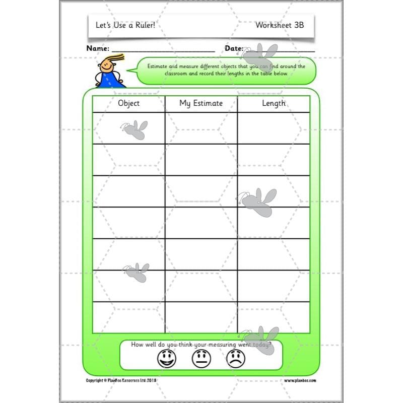 PlanBee Let's Use a Ruler! - KS1 Complete Maths Planning and Resources