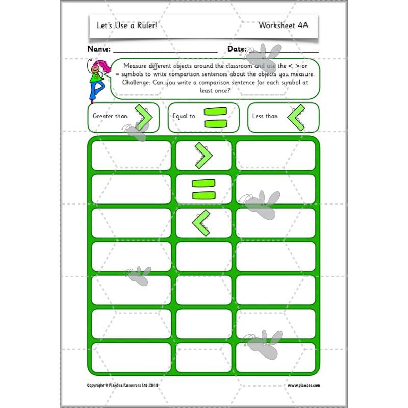 PlanBee Let's Use a Ruler! - KS1 Complete Maths Planning and Resources