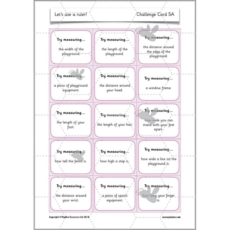 PlanBee Let's Use a Ruler! - KS1 Complete Maths Planning and Resources
