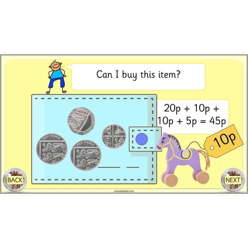 PlanBee Let's use money: Maths money planning for Year 1