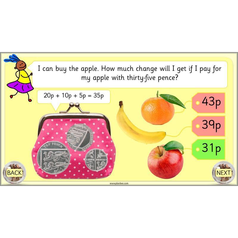 PlanBee Let's use money: Maths money planning for Year 1