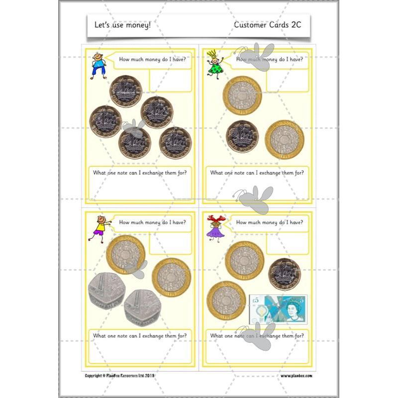 PlanBee Let's use money: Maths money planning for Year 1
