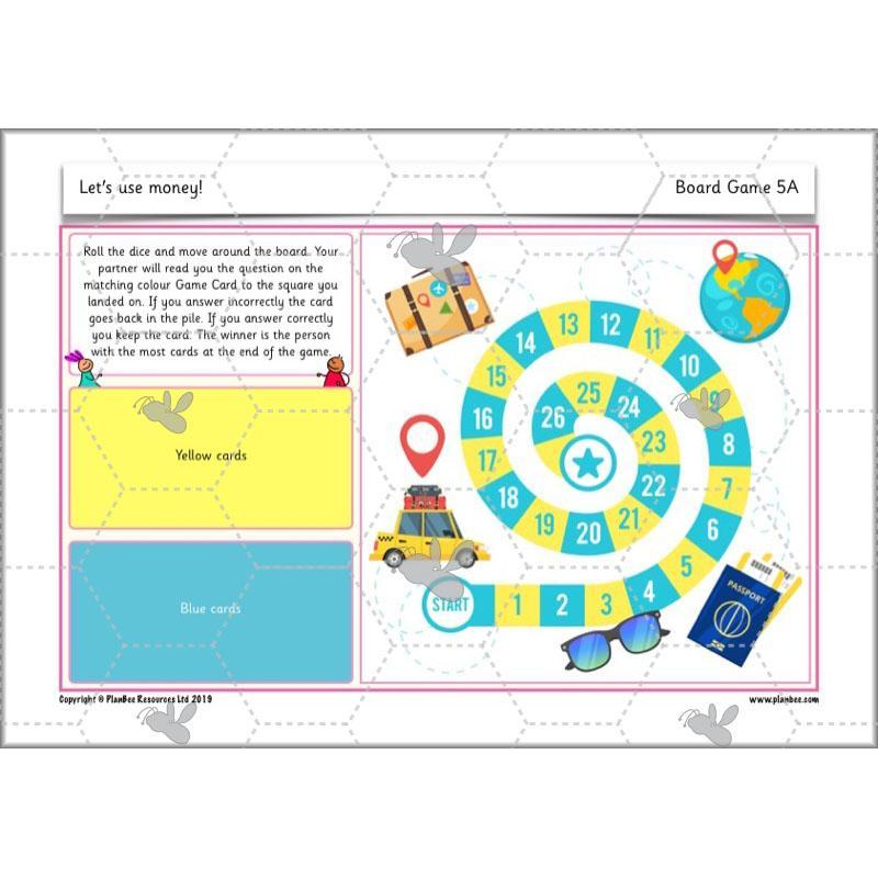 PlanBee Let's use money: Maths money planning for Year 1