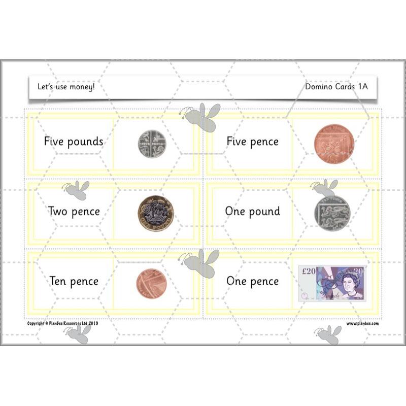PlanBee Let's use money: Maths money planning for Year 1