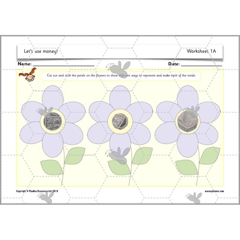 PlanBee Let's use money: Maths money planning for Year 1
