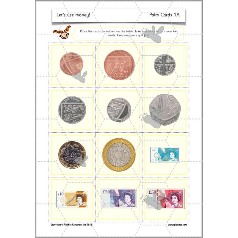 PlanBee Let's use money: Maths money planning for Year 1