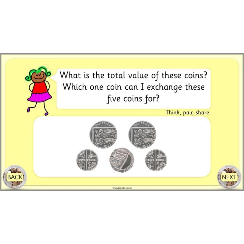 PlanBee Let's use money: Maths money planning for Year 1