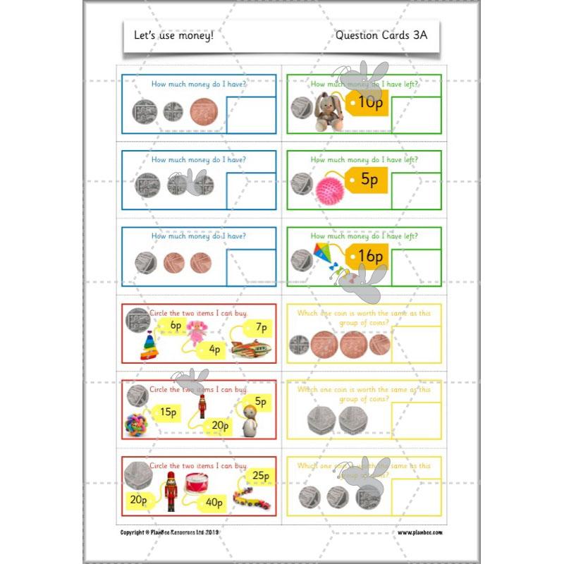 PlanBee Let's use money: Maths money planning for Year 1