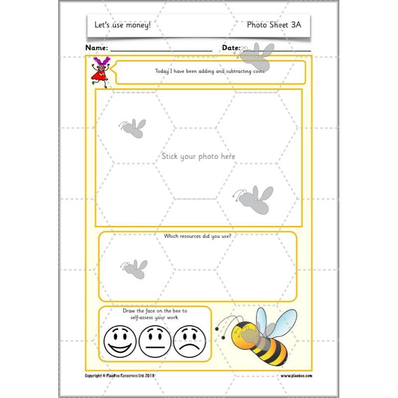 PlanBee Let's use money: Maths money planning for Year 1