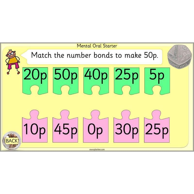 PlanBee Let's use money: Maths money planning for Year 1