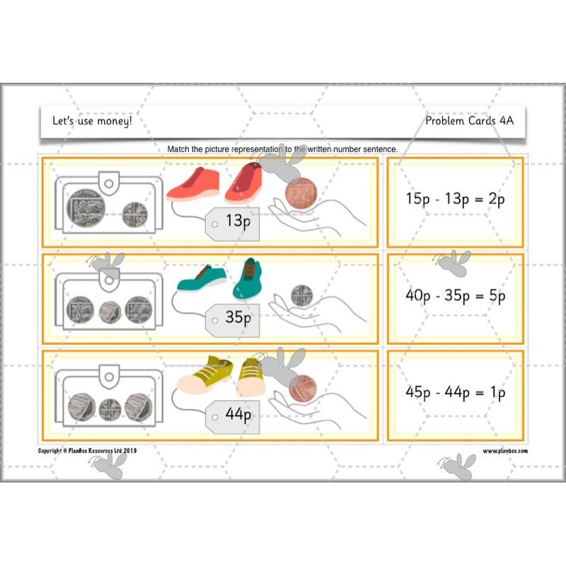 PlanBee Let's use money: Maths money planning for Year 1