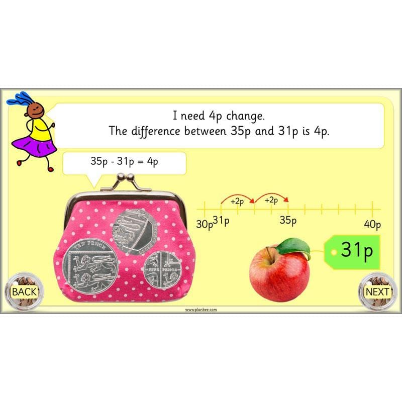 PlanBee Let's use money: Maths money planning for Year 1