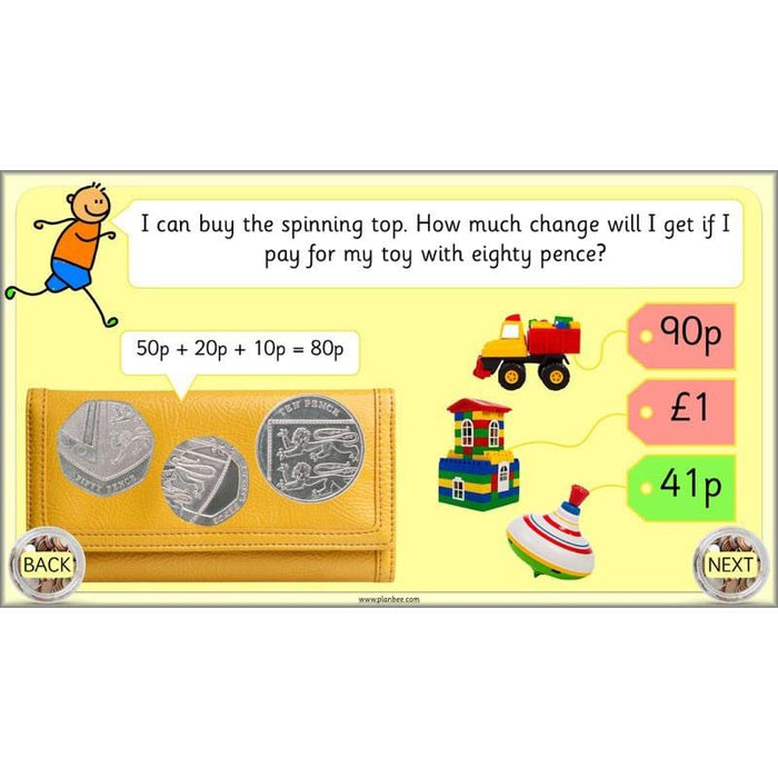 PlanBee Let's use money: Maths money planning for Year 1