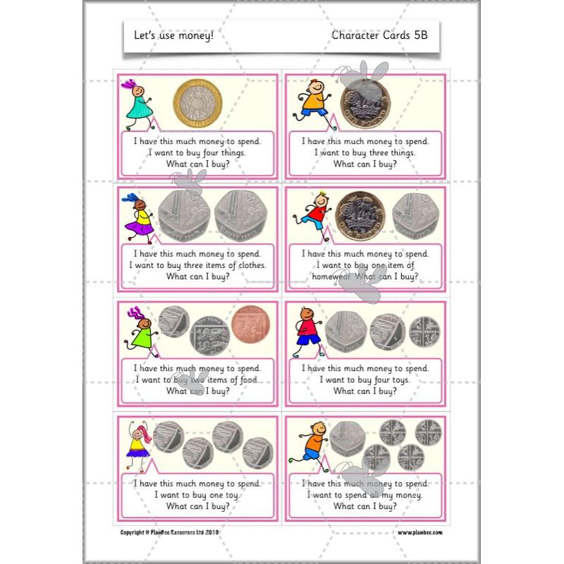 PlanBee Let's use money: Maths money planning for Year 1