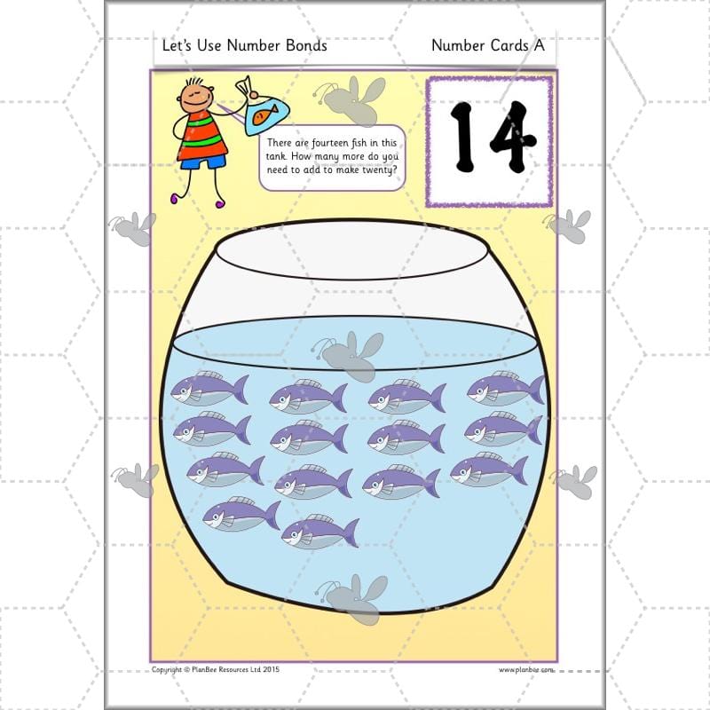 PlanBee Let's Use Number Bonds! KS1 Maths Lessons and Resources Year 2
