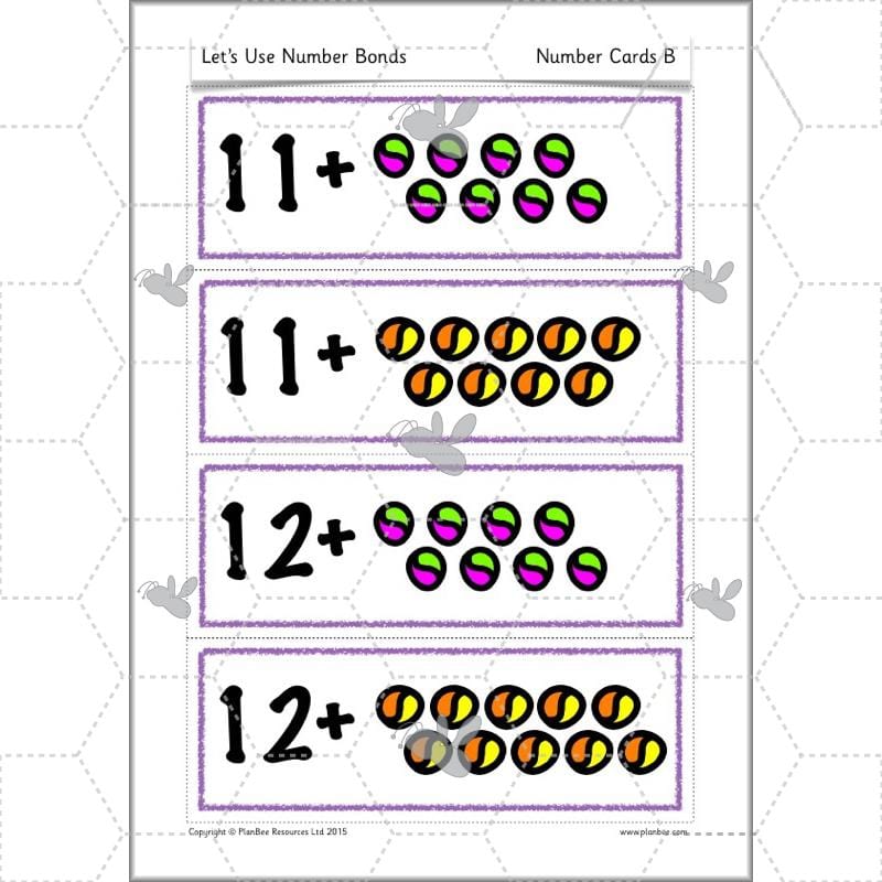 PlanBee Let's Use Number Bonds! KS1 Maths Lessons and Resources Year 2