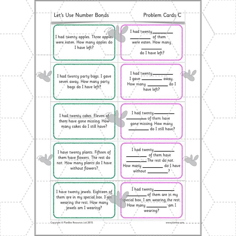 PlanBee Let's Use Number Bonds! KS1 Maths Lessons and Resources Year 2