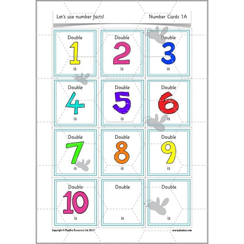 PlanBee Let's use number facts - Year 1 Maths activity pack