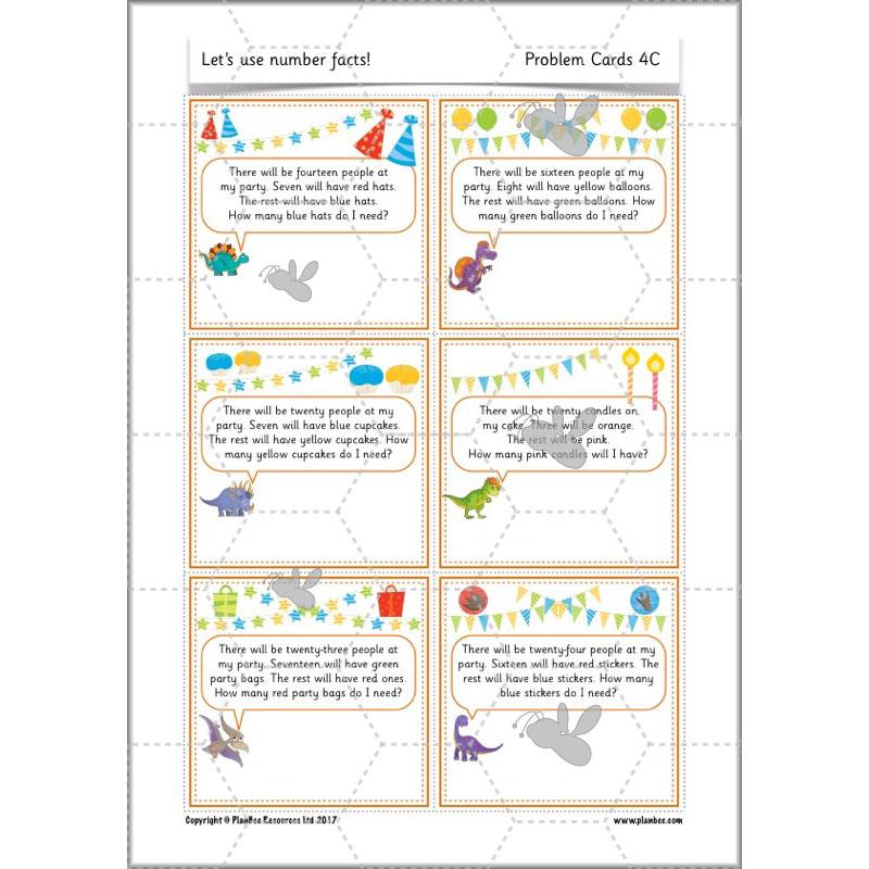 PlanBee Let's use number facts - Year 1 Maths activity pack